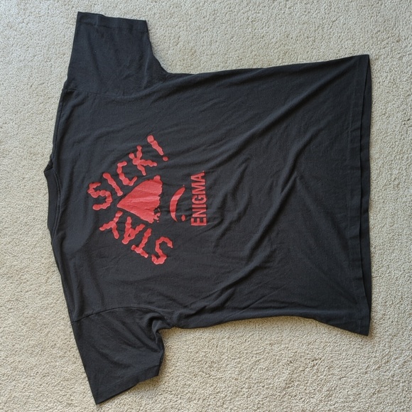 *SOLD* "I Have" The Cramps Band Stay Sick Enigma Tee Vintage 1980s XL - Picture 2 of 3